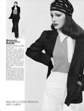 PATRICIA DOW Charly Stember GUNILLA LINDBLAD Vtg VOGUE Italia February 1974