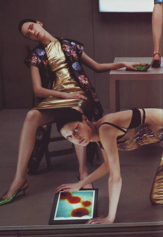 VOGUE Magazine Italia February 1999 KAREN ELSON Kate Moss CARMEN KASS