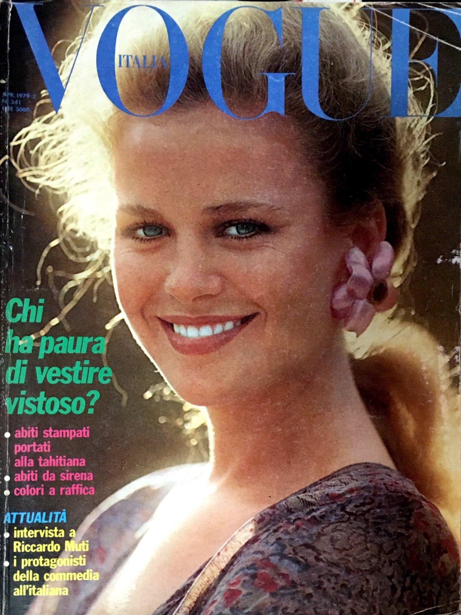 VOGUE Italia Magazine April 1979 TAMARA SHURE Anna Andersen EVA NIELSO