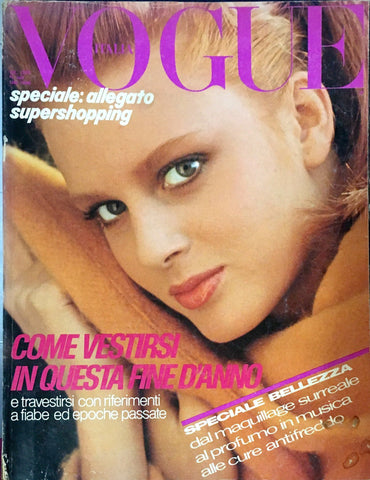 VOGUE Italia Magazine December 1980 NANCY DECKER Apollonia DALMA CALLADO Weber