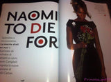 VOGUE Magazine Gioiello Italia 2005 NAOMI CAMPBELL Ludivine Sagnier