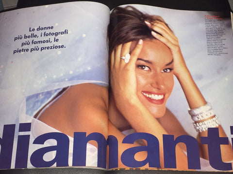 VOGUE Magazine Italia 1991 SHANA ZADRICK Claudia Schiffer CARRE OTIS N