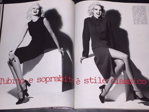 VOGUE Magazine Italia August 1994 KIRSTY HUME Nadja Auermann MONICA BE