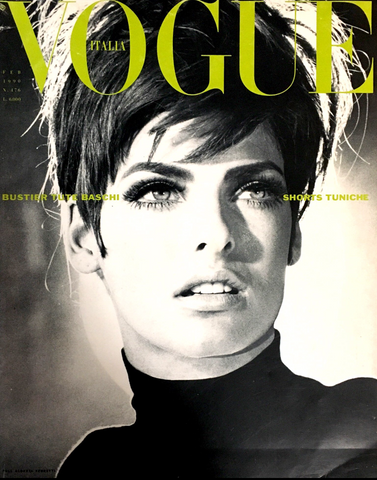 VOGUE Magazine Italia February 1990 LINDA EVANGELISTA Turlington CRAWFORD Patitz