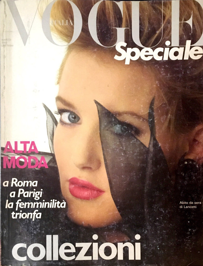 VOGUE Magazine Italia March 1983 TERRI MAY Rosie Vela JERRY HALL Jeny Howorth
