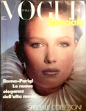 VOGUE Magazine Italia March 1984 Renata Vackova RENEE SIMONSEN Joan Severance