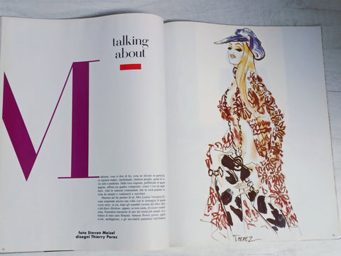 MADONNA Vogue Magazine Italia November 1992 Kate Moss CHRISTY TURLINGT