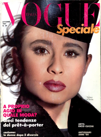 VOGUE Magazine Italia October 1987 NATHALIE GABRIELLI Rachel Roberts CHIRKO