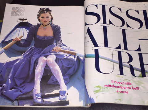 VOGUE Magazine Italia October 1992 LUCIE DE LA FALAISE Kate Moss SUSAN