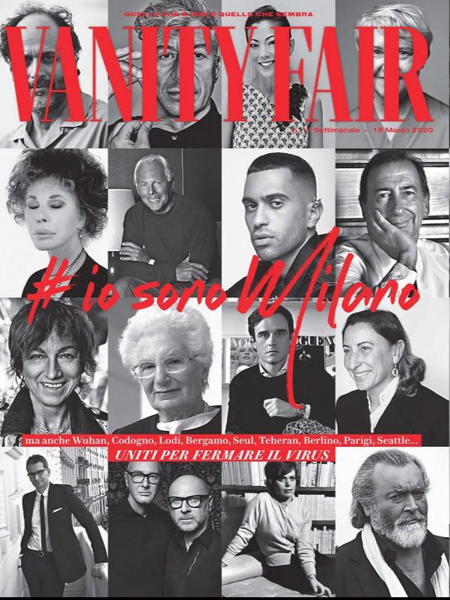 Vanity Fair Italia Magazine March 2020 #iosonomilano MAHMOOD Giorgio Armani