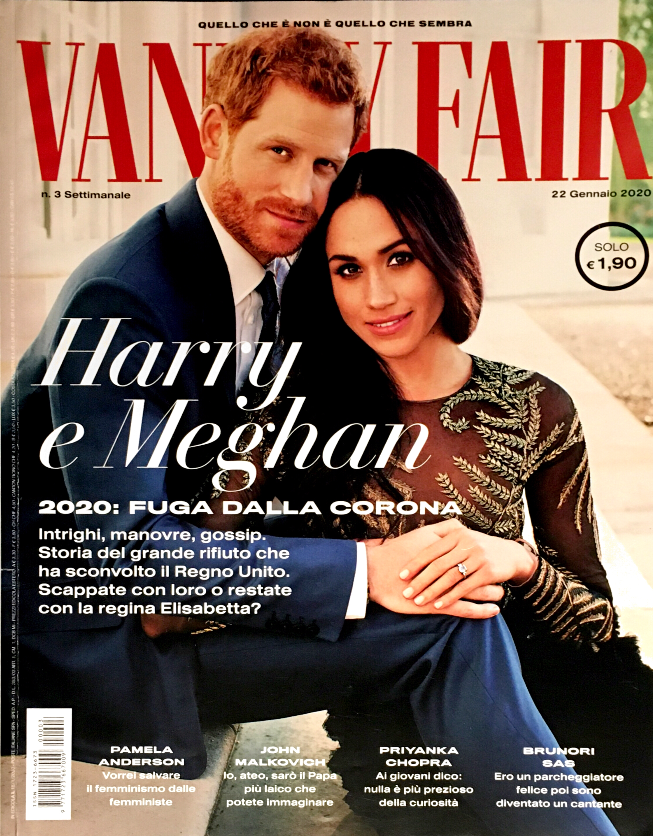 Vanity Fair Magazine Italia January 2020 PRINCE HARRY Meghan Markle ANDERSON