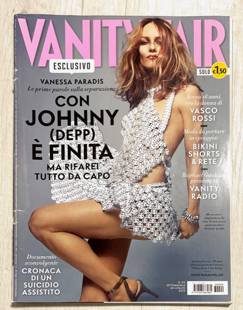 Vanity Fair Magazine Italia July 2013 VANESSA PARADIS Charlie Hunnam GEORGE CLOONEY