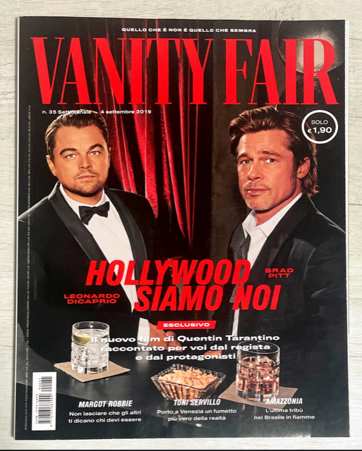 Vanity Fair Magazine italia BRAD PITT Leonardo Di Caprio