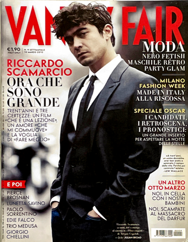 VANITY FAIR Magazine 2010 RICCARDO SCAMARCIO Georgia Frost PIERCE BROSNAN