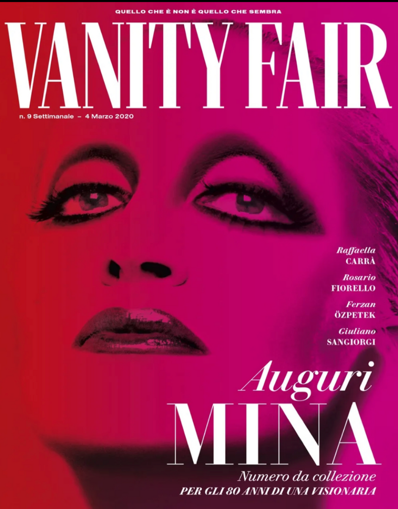 Vanity Fair Italia Magazine March 2020 MINA Collector's Issue