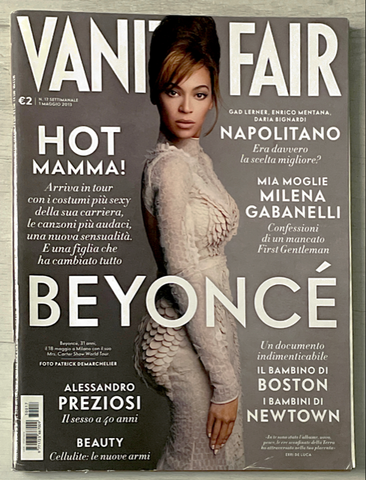 Vanity Fair Italia Magazine May 2013 BEYONCE Audrey Tautou ANGELA LINDVALL