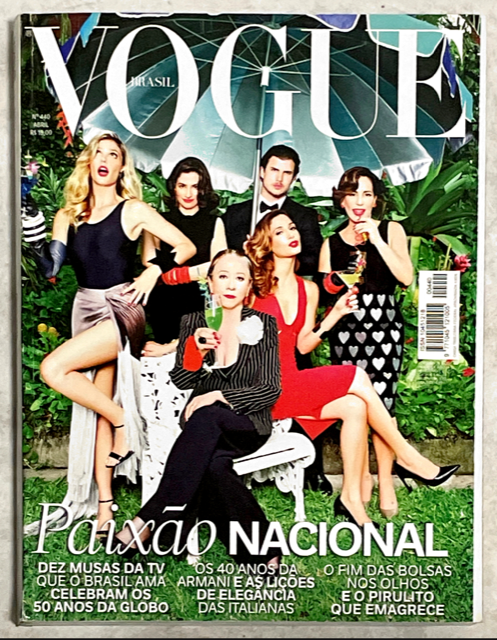 VOGUE Magazine Brazil April 2015 FERNANDA LIMA Amanda Wellsh CAROLINE RIBEIRO