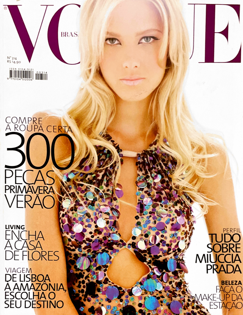 VOGUE Magazine Brazil September 2004 GIANNE ALBERTONI Caroline Trentini JEISA CHIMINAZZO