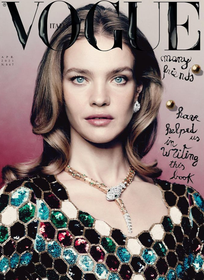 VOGUE Magazine Italia April 2021 NATALIA VODIANOVA by PAOLO ROVERSI Sealed