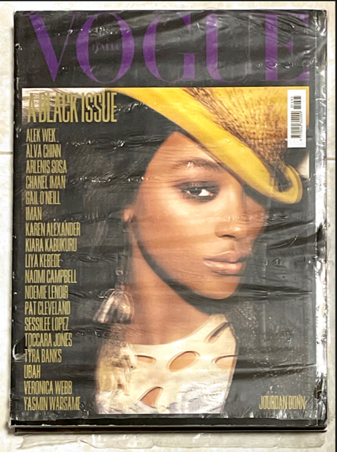VOGUE Italia Magazine July 2008 The Black Issue JOURDAN DUNN Cover FIRST PRINT