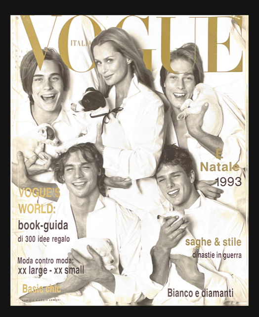 VOGUE Italia magazine December 1993 LAUREN HUTTON