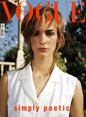 VOGUE Magazine Italia December 2001 KRISTINA CHRASTEKOVA Natasa Vojnovic KAROLINA KURKOVA Bruce Weber