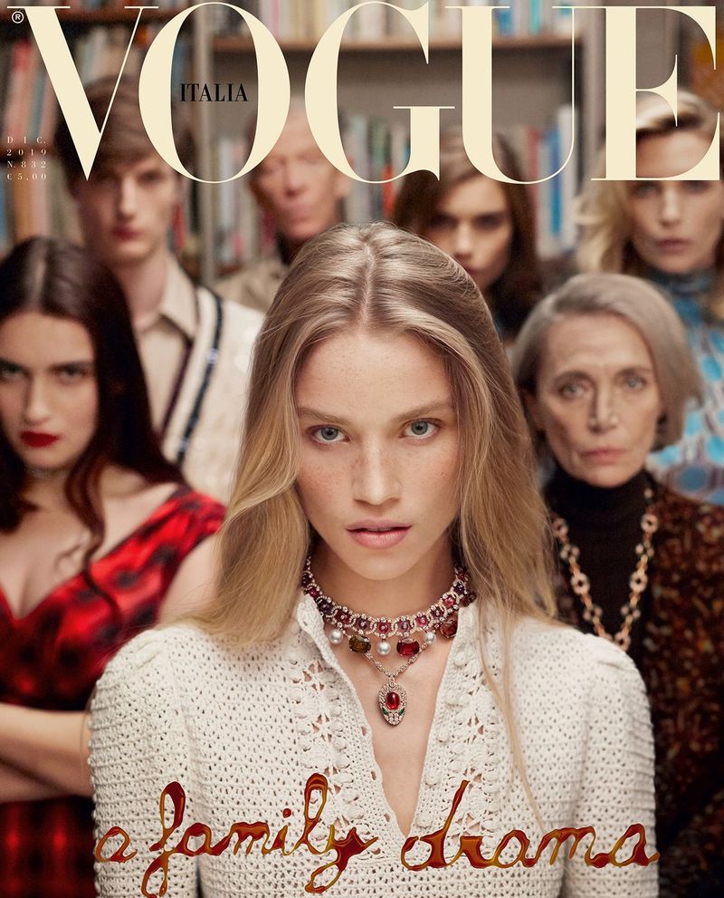 VOGUE Italia Magazine December 2019 REBECCA LEIGH LONGENDYKE Nadja Aue
