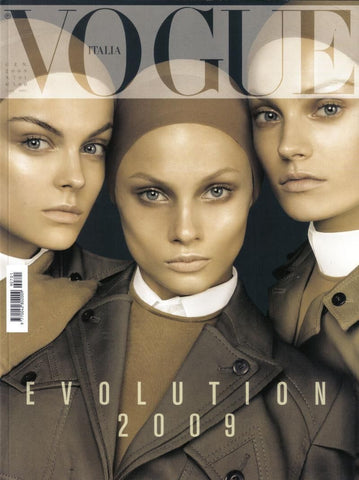 VOGUE Magazine Italia January 2009 ANNA SELEZNEVA Freja Beha NATASHA POLY Nimue Smit