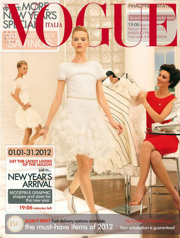 VOGUE Magazine Italia January 2012 DARIA STROKOUS Barbara Palvin LINDSEY WIXSON