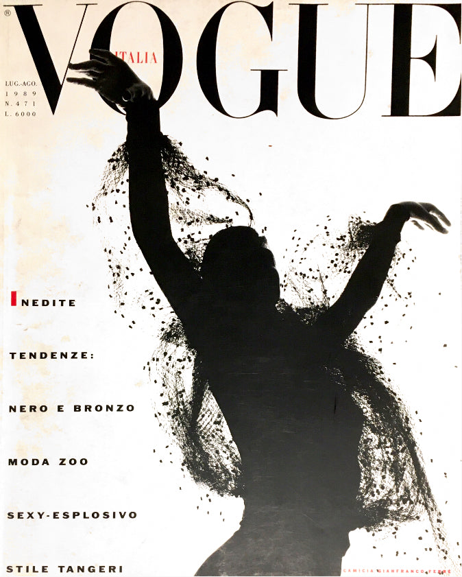 VOGUE Magazine Italia July 1989 CINDY CRAWFORD Patitz NAOMI CAMPBELL Rosemary McGrotha