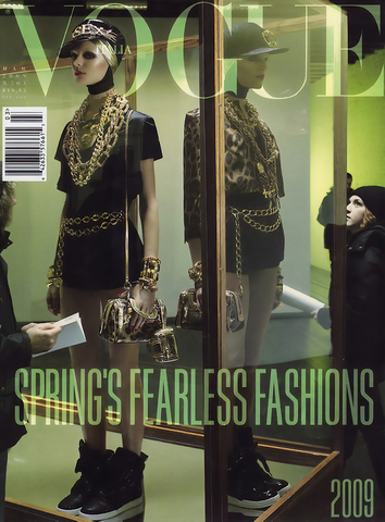 VOGUE Magazine Italia March 2009 KINGA RAJZAK Hanne Gabi CLAUDIA SCHIFFER Beyonce