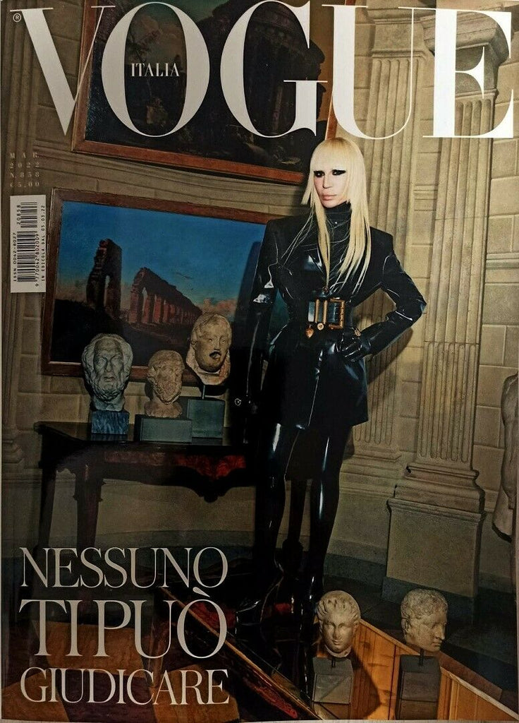 VOGUE Magazine Italia March 2022 DONATELLA VERSACE Cindy Crawford AMBER VALLETTA