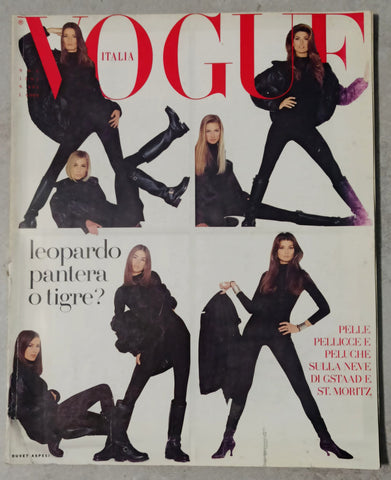 VOGUE Magazine Italia November 1991 SHANA ZADRICK Meghan Douglas VANESSA PARADIS Zsa Zsa