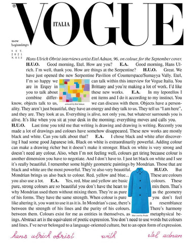 Vogue Italia Magazine September 2021 HANS ULRICH OBRIST cover 6 of 9 SEALED + Talent