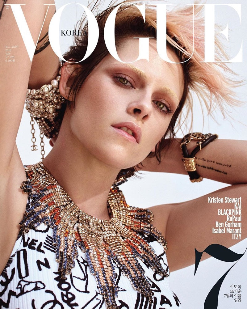 VOGUE Magazine KOREA July 2019 KRISTEN STEWART Blackpink KAI EXO