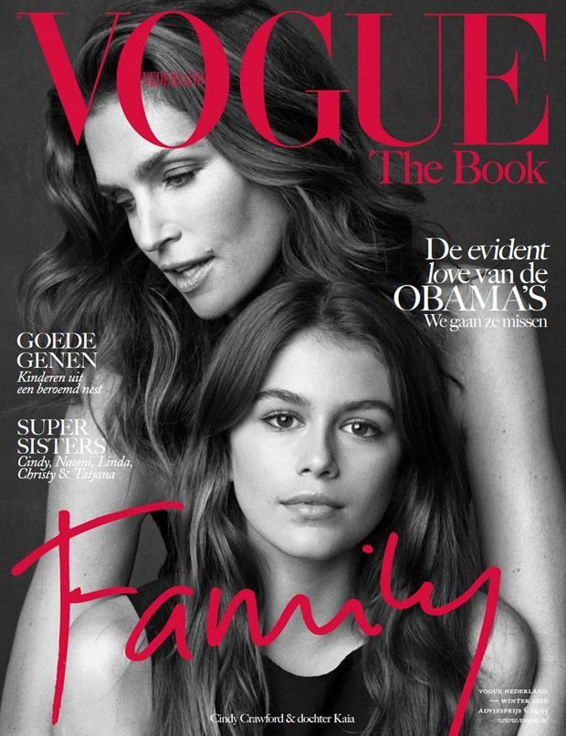 VOGUE Magazine Netherlands THE BOOK Cindy Crawford KAIA GERBER Tatjana Patitz