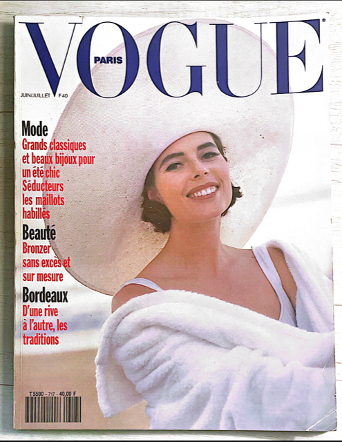 VOGUE Magazine Paris June 1991 CLAUDIA VAN RYSSEN Heather Stewart Whyt