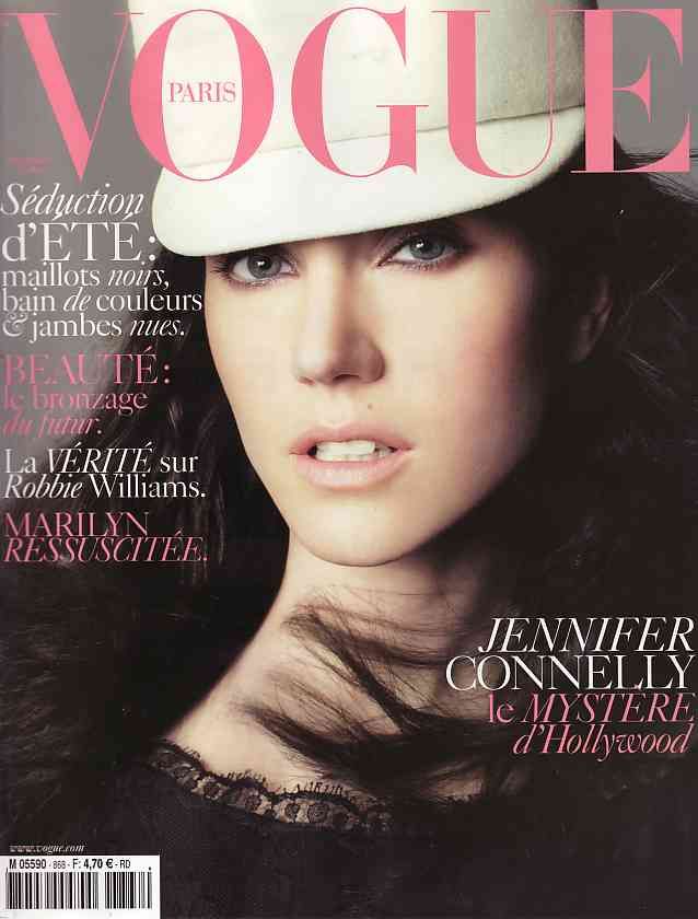 VOGUE Magazine Paris June 2006 JENNIFER CONNELLY Mariacarla Boscono MARILYN MONROE