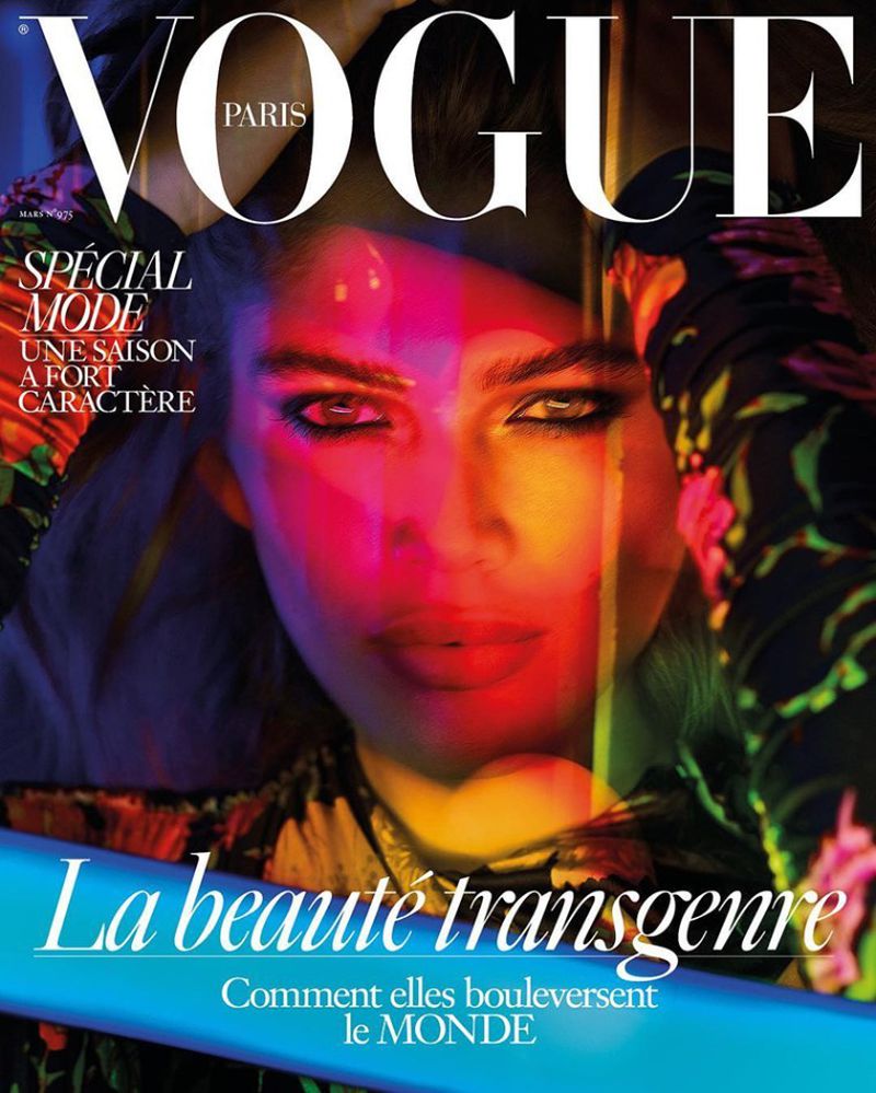 VOGUE Magazine Paris March 2017 VALENTINA SAMPAIO Othilia Simon LUNA BIJL Cover 2