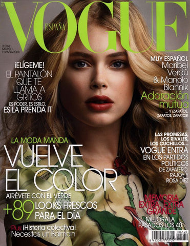 VOGUE Spain Magazine March 2008 DOUTZEN KROES Valentina Zelyaeva KIM NOORDA