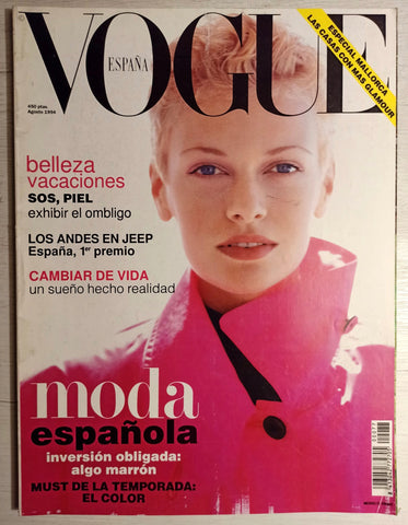 VOGUE Magazine Spain August 1994 SARAH O'HARE Nina Brosh MICHELLE BEHENNAH
