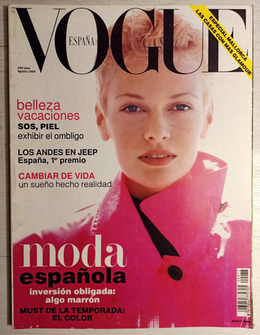 VOGUE Spain Magazine August 1994 SARAH O'HARE Nina Brosh MICHELLE BEHENNAH