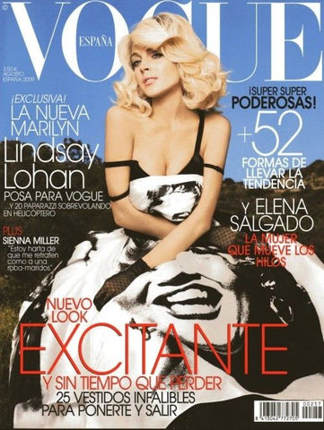 VOGUE Magazine Spain August 2009 LINDSAY LOHAN Carmen Kass DARIA WERBOWY Marina Perez