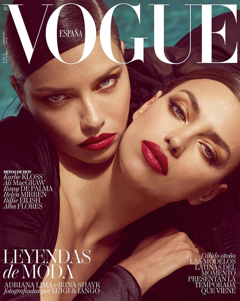 VOGUE Magazine Spain August 2019 IRINA SHAYK Adriana Lima ALBA FLORES Karlie Kloss