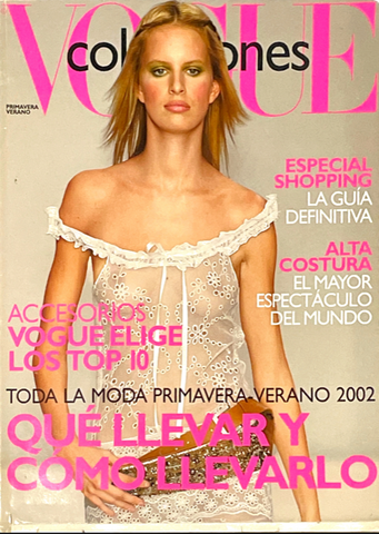 VOGUE Spain Magazine Colecciones March 2002 KAROLINA KURKOVA Numero 6
