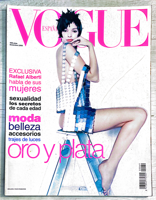 VOGUE Magazine Spain December 1993 PATRICIA HARTMANN Tony Ward BRANDI QUINONES
