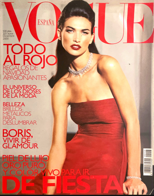VOGUE Magazine Spain December 2000 CATHERINE HURLEY