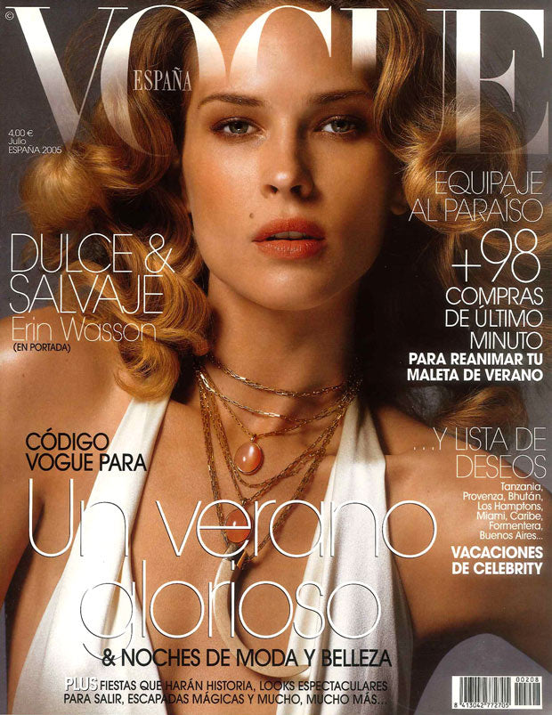 VOGUE Spain Magazine July 2005 ERIN WASSON Heather Marks EVA HERZIGOVA