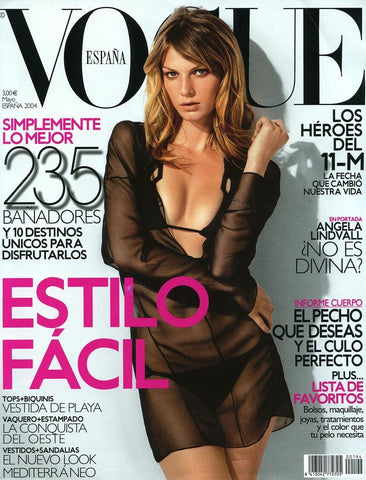 VOGUE Spain Magazine May 2004 ANGELA LINDVALL Georgina Grenville ELENA ANAYA