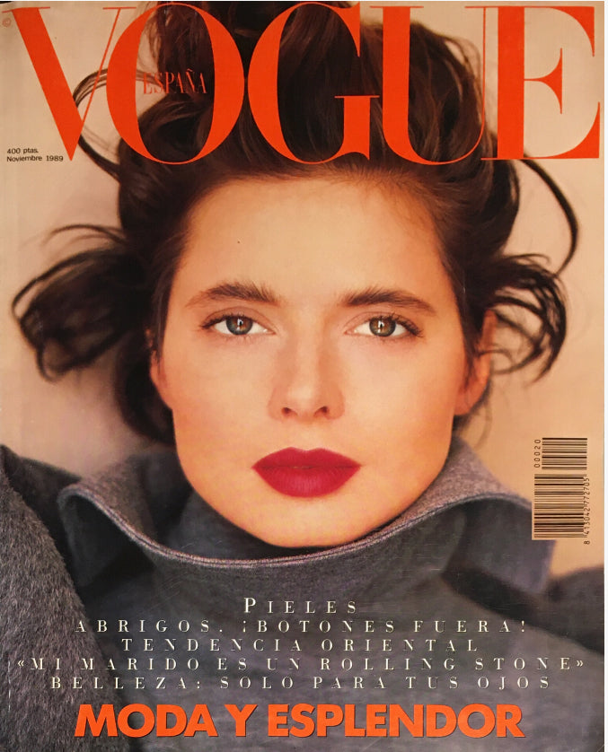 VOGUE Spain Magazine December 1989 ISABELLA ROSSELLINI Robyn Mackintosh LESLIE WINER